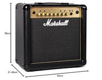 Marshall MG15GFX Gold 15 watt transistor gitaarversterker combo - thumbnail