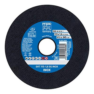 PFERD TOOLS EHT 115-1,6 SG INOX 61340424 Doorslijpschijf recht 115 mm 25 stuk(s) RVS PFERD TOOLS EHT 115-1,6 SG INOX 61340424 Doorslijpschijf recht 115 mm 25 stuk(s) RVS