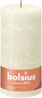 Bolsius stompkaars rustiek shine 10x20cm soft pearl - thumbnail