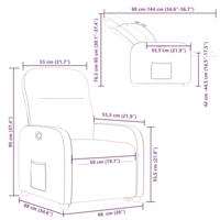 Sta-op-stoel verstelbaar stof donkerbruin - thumbnail