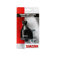 Simson dynamo links rubber loopwiel 2x2 polig - thumbnail