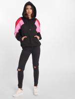 Urban Classics / Hoody Oversize 3-Tone Block in zwart - thumbnail