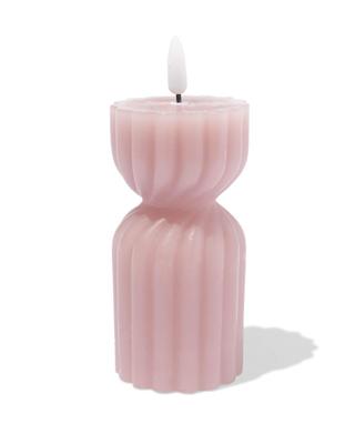 HEMA Led-vormkaars ⌀6.2x15cm diabolo ribbel naturel (naturel)