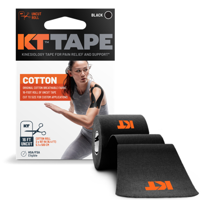 KT Tape Elastic Sports Tape Roll Zwart