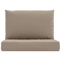 Palletkussens 2 st oxford stof taupe - thumbnail