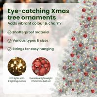 VidaXL Kunstmatig voorverlicht kerstboom met 300 led zilver 210 cm pet - thumbnail