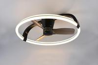 Trio Leuchten Plafondventilator Stockholm Ø 74 cm zwart - thumbnail