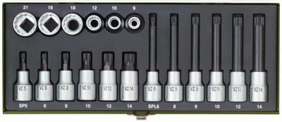 Proxxon Industrial 23 296 Dopsleutel-bitinzetset 1/2 (12.5 mm) 18-delig