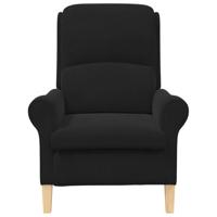 Fauteuil Zwart 76 x 94 x 102 cm Fluweel - thumbnail