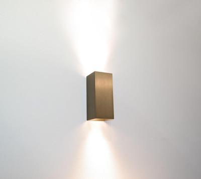 Artdelight Wandlamp Dante 2 lichts 15,5 x 6,5 cm metallic brons