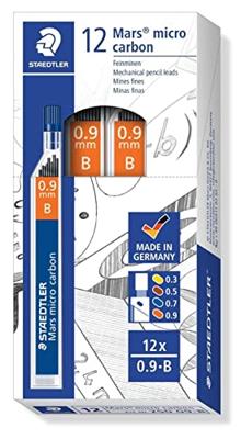 Loodvervanging voor potloden Staedtler Mars Micro Carbon B 0,9 mm (12 Stuks)