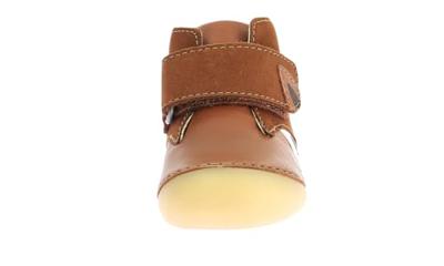 Leren babylaarsjes Sabio KICKERS kameel Leren babylaarsjes Sabio KICKERS kameel