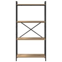 Boekenkast artisanaal eikenkleurig 60 x 30 x 118 cm - thumbnail