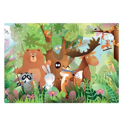 2 Puzzels - SENTOSFEER - 24 stukjes - Wilde dieren - Observatie - Geheugen - Logica - Vanaf 3 jaar