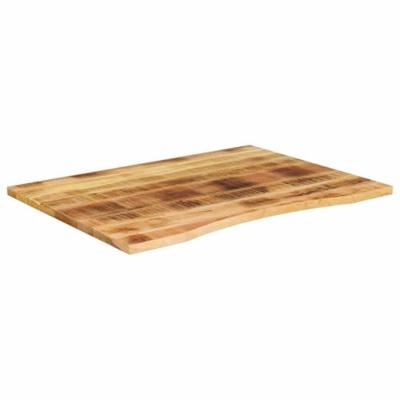 Bureaublad met ronding 100x80x2,5 cm massief ruw mangohout Bureaublad met ronding 100x80x2,5 cm massief ruw mangohout