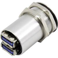TRU COMPONENTS USB-14-BK USB A dubbele inbouwbus 3.0 Bus, inbouw Inhoud: 1 stuk(s) - thumbnail