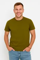 X-Name - Heren T-Shirt - Kaki - Ronde Hals - Italianstyle - thumbnail