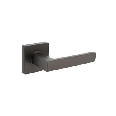 Gatdeel rechts Hera op vierkante rozet met nokken 55x55x10mm antraciet-grijs