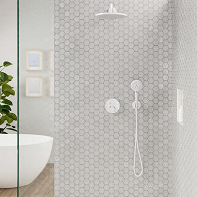 Hansgrohe FixFit S muuraansluitbocht met handdouchehouder, mat wit