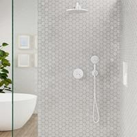 Hansgrohe FixFit S muuraansluitbocht met handdouchehouder, mat wit - thumbnail