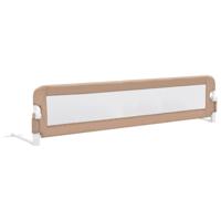 VidaXL Bedhekje peuter 180x42 cm polyester taupe - thumbnail