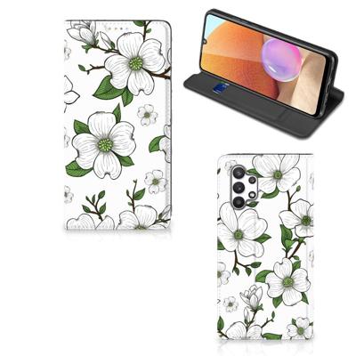 Samsung Galaxy A32 4G | A32 5G Enterprise Editie Smart Cover Dogwood Flowers Samsung Galaxy A32 4G | A32 5G Enterprise Editie Smart Cover Dogwood Flowers