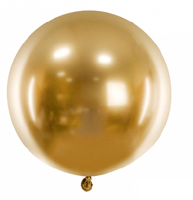 Grote Glossy Ballon Goud (60cm) - thumbnail
