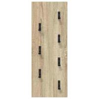 Wandgemonteerde kapstok Sonoma eiken 30 x 1.5 x 80 cm - thumbnail