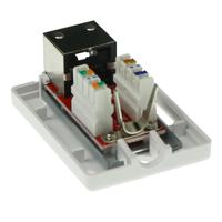 ACT Modulair opbouwdoos shielded 1-voudig CAT6A - thumbnail