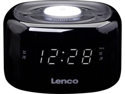 Lenco CR-12BK Wekkerradio VHF (FM) FM Zwart