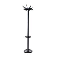Maul kapstok caligo metaal, hoogte 175 cm, 32 kledinghaken met parapluhouder, zwart RAL 9004 - thumbnail