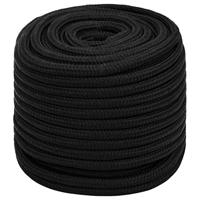 VidaXL Werktouw 16 mm 100 m polyester zwart - thumbnail