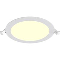 LED Downlight Inbouwspot - Brinton Thin - 12W 1120lm 120° Bundelhoek - Warm Wit 3000K - IP40 - Rond - Wit - Ø170mm Buitenmaat - Ø150mm Zaagmaat - thumbnail