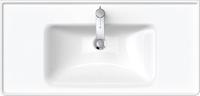 Wastafel Duravit D-Neo Met Overloop Kraanvlak 1 Kraangat 100.5 cm Hoogglans Wit - thumbnail