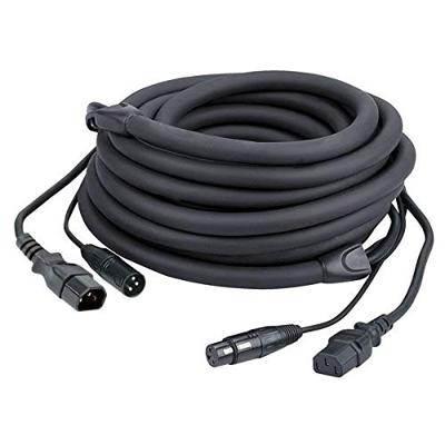 DAP DAP FP12 - IEC stroom XLR male - IEC stroom XLR female - DMX 1,5 meter DAP DAP FP12 - IEC stroom XLR male - IEC stroom XLR female - DMX 1,5 meter
