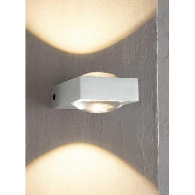 Artdelight Led muurspotJena 2x3w - 2700K grijs - WL JENA ALU