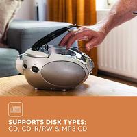 Lenco Draagbare stereo FM-radio met CD-speler Zwart/zilver - SCD-24 BL/SI - thumbnail