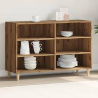 Dressoir 103,5x35x70 cm bewerkt hout artisanaal eikenkleurig - thumbnail