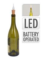 Flesverlichting met 9 LED en Vlam - thumbnail