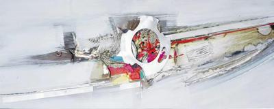 Schilderij - Handgeschilderd - Abstract 4, 150x60cm