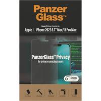 PanzerGlass Privacy P2770 Screenprotector (glas) Apple iPhone 14 Pro Max 1 stuk(s) Meekijkbescherming - thumbnail