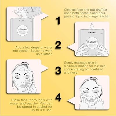 Starskin Essentials Glowstar Foaming Peeling Puff