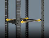 Intellinet 714112 19 inch Apparaatbodem voor patchkast 1 HE Geschikt voor kastdiepte: 800 mm Zwart (RAL 9004, mat) - thumbnail