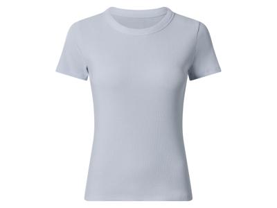 esmara Geribd dames T-shirt (Blauw, S (36/38))