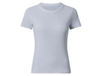 esmara Geribd dames T-shirt (Blauw, S (36/38)) - thumbnail