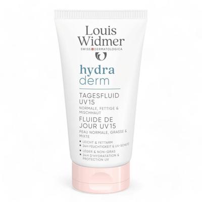 Louis Widmer Hydraderm Dag Fluide UV15 Licht Geparfumeerd 50ml