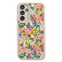 Samsung Galaxy A34 beige case - Pink gardens - thumbnail