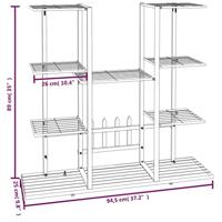 Bloemenstandaard 94,5x25x89 cm ijzer wit - thumbnail