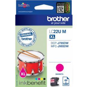 Brother Inktcartridge LC-22U M Origineel Magenta LC-22 UM Brother Inktcartridge LC-22U M Origineel Magenta LC-22 UM