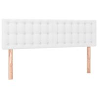 Boxspring met matras kunstleer wit 140x190 cm - thumbnail
